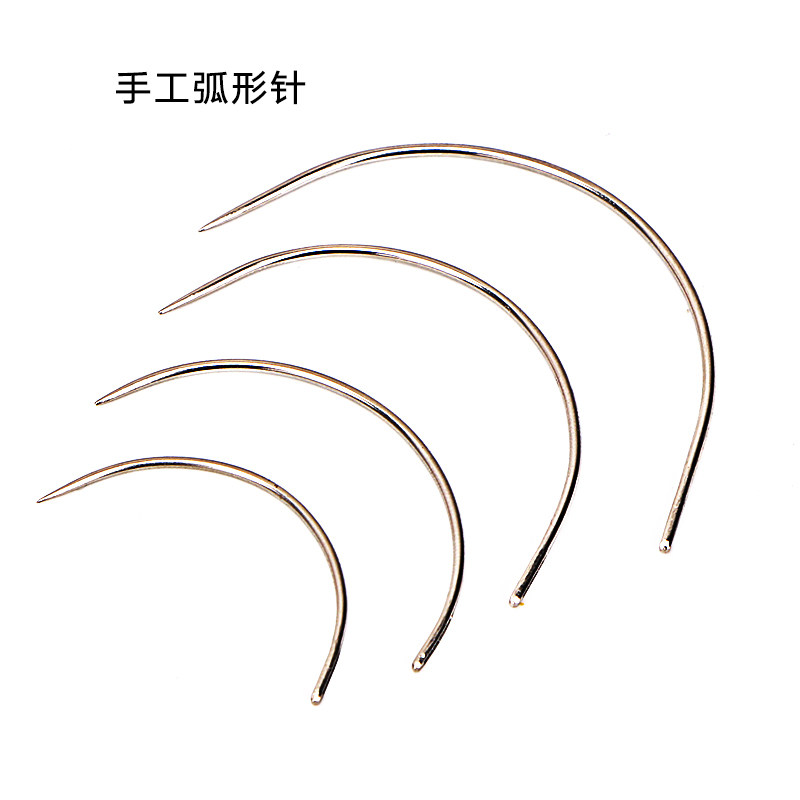 手工弯针缝纫弧形大眼三角异形地毯沙发靠垫针