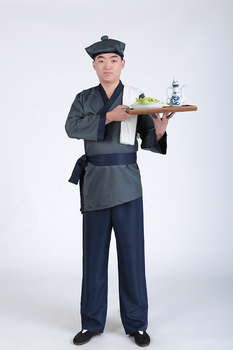 古代平民百姓农民店小二商贩渔民樵夫表演出服装汉服男式成人古装