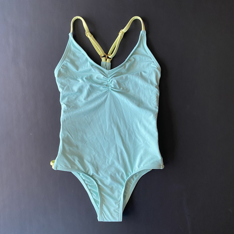 澳洲三角比基尼泳衣女儿儿童连体俏皮可爱复古儿童泳衣