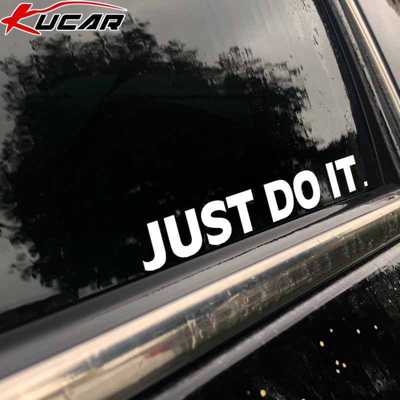 justdoit雏菊车贴想做就做励志汽车装饰贴