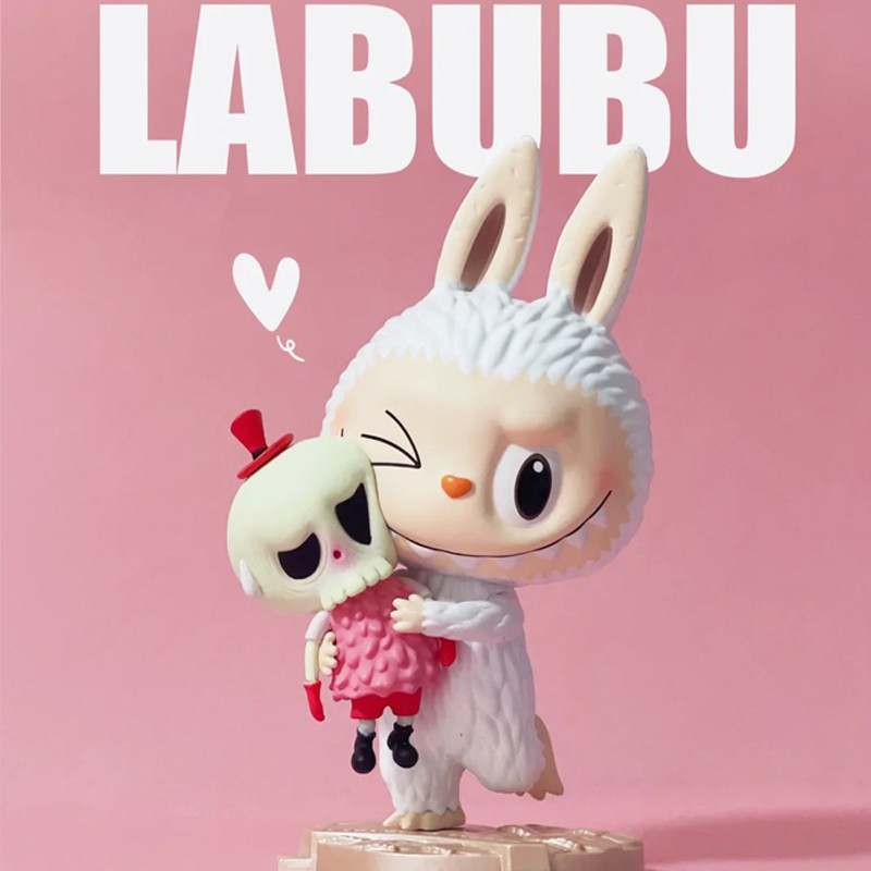 泡泡玛特labubu拉布布甜蜜七夕情人手办公仔现货送男女