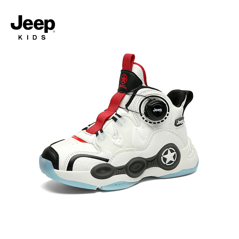 jeep童鞋吉普旋转扣篮球鞋秋款2022新款男童运动鞋