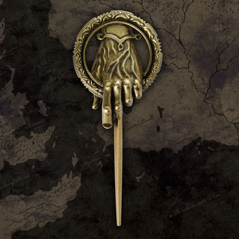 美国代购官网正品权利游戏周边国王之手胸针动漫手表