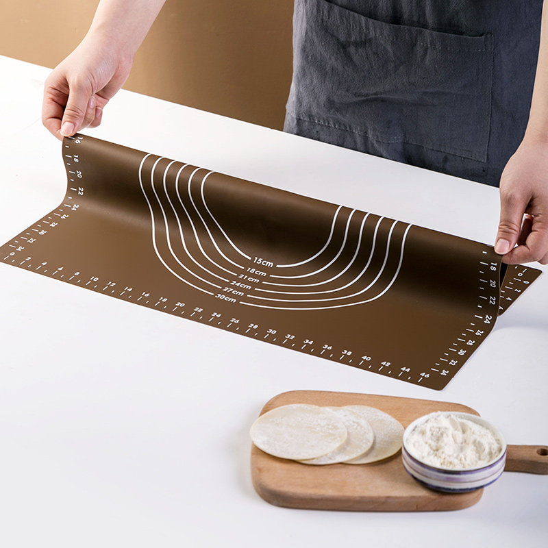 居家家食品级硅胶垫硅胶揉面垫家用和面板加厚防滑面粉垫子擀面垫