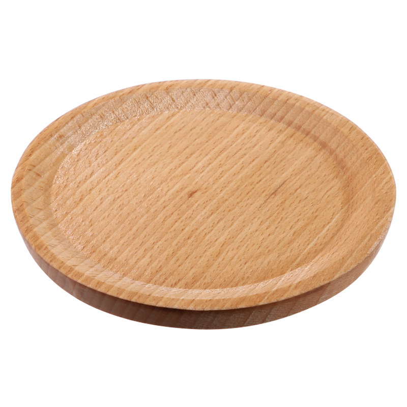木制盘子杯子托盘小碟子 居家家点心盘一人食餐具早餐盘水果盘日式