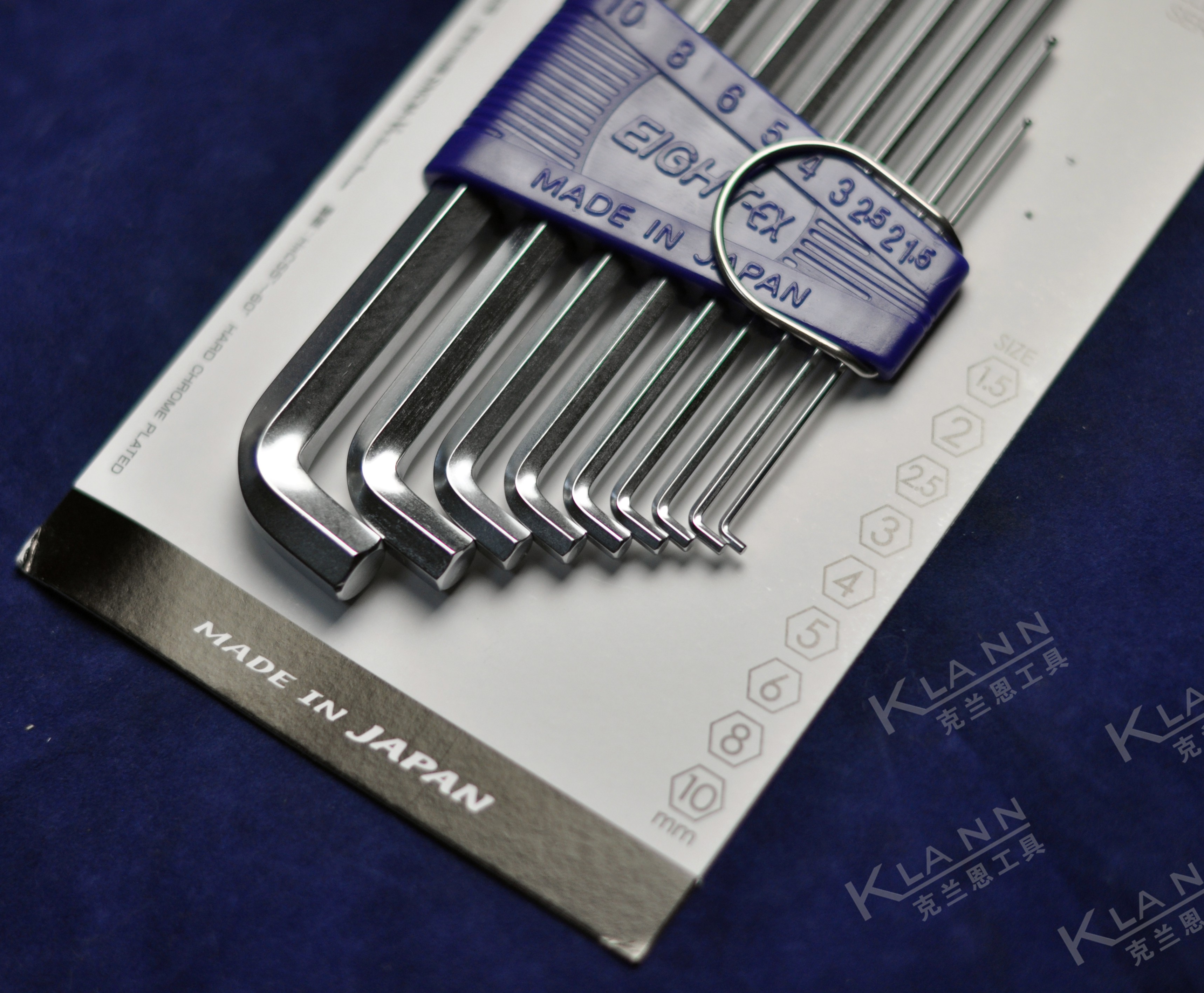 日本百利eight短头六角扳手组套9件套tts9原装进口内六角扳手