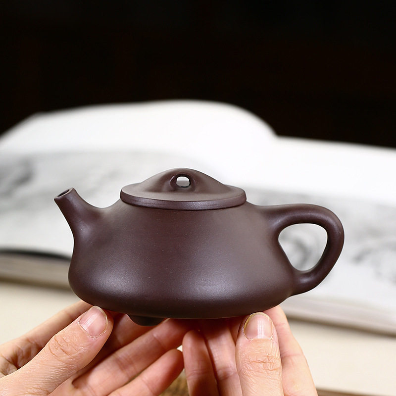 茶壶宜兴杨飞楠小号紫砂壶传统复古石瓢壶茶壶