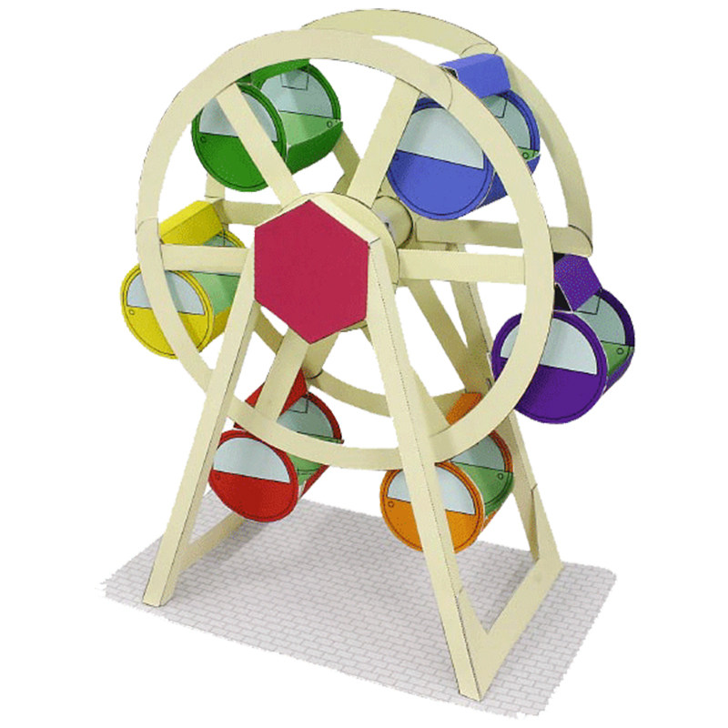 3d儿童手工手工制制作模型diy城市设施游乐场其他类型纸模