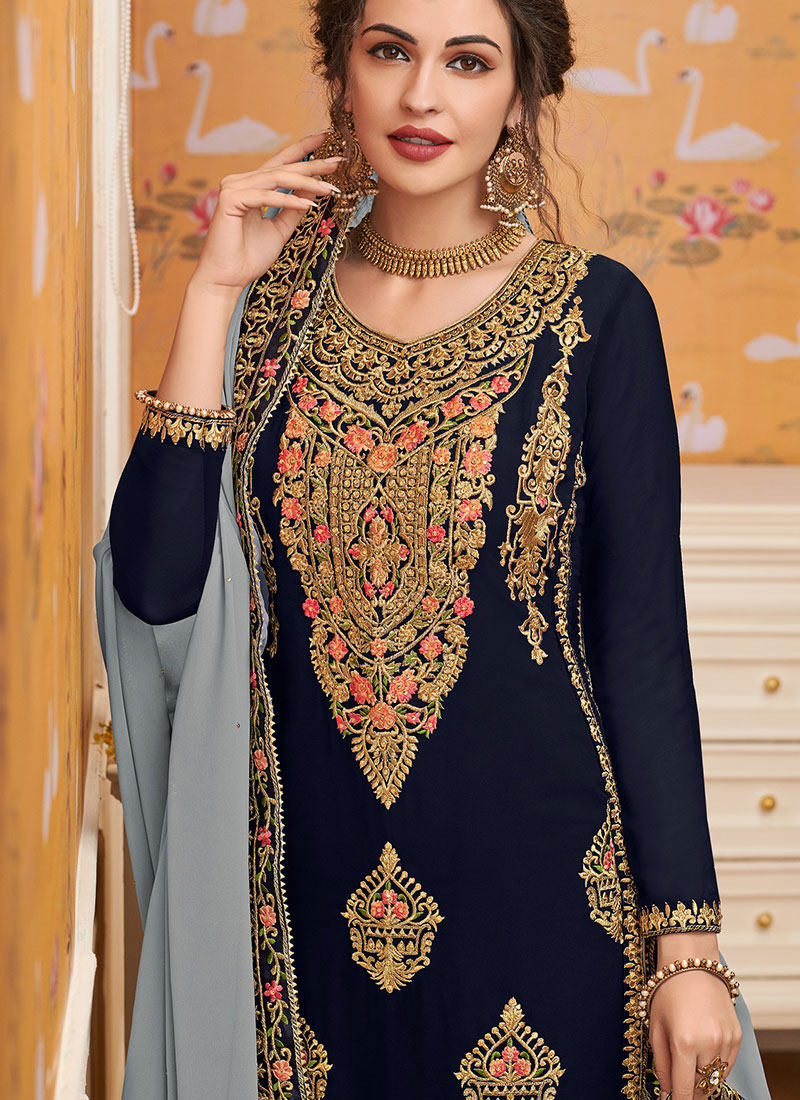 野人人小印度民族风女装乔其纱刺绣旁遮套装日常民族服装