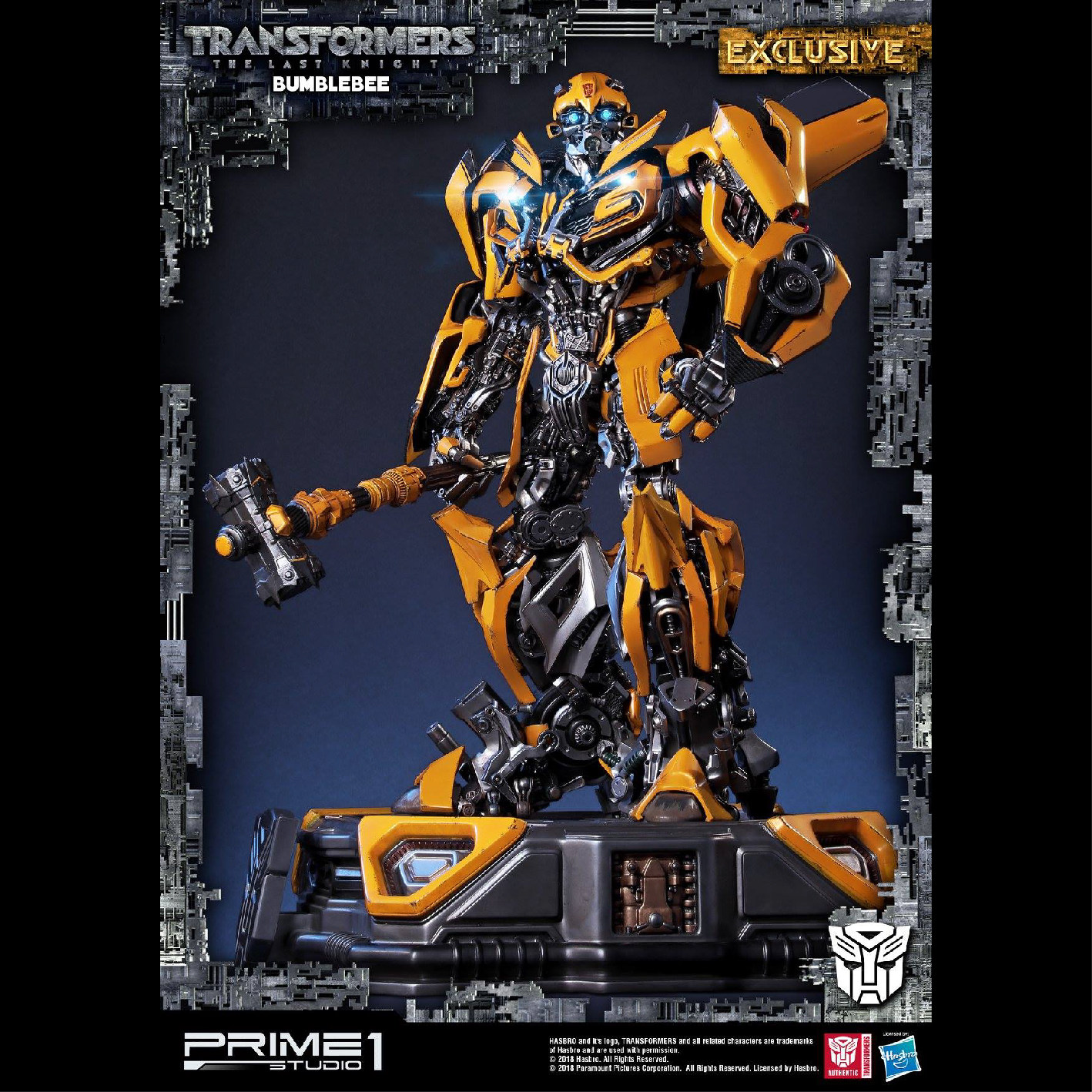 热火gk定制p1s变形金刚最后后的骑士大黄蜂ex兵人专区