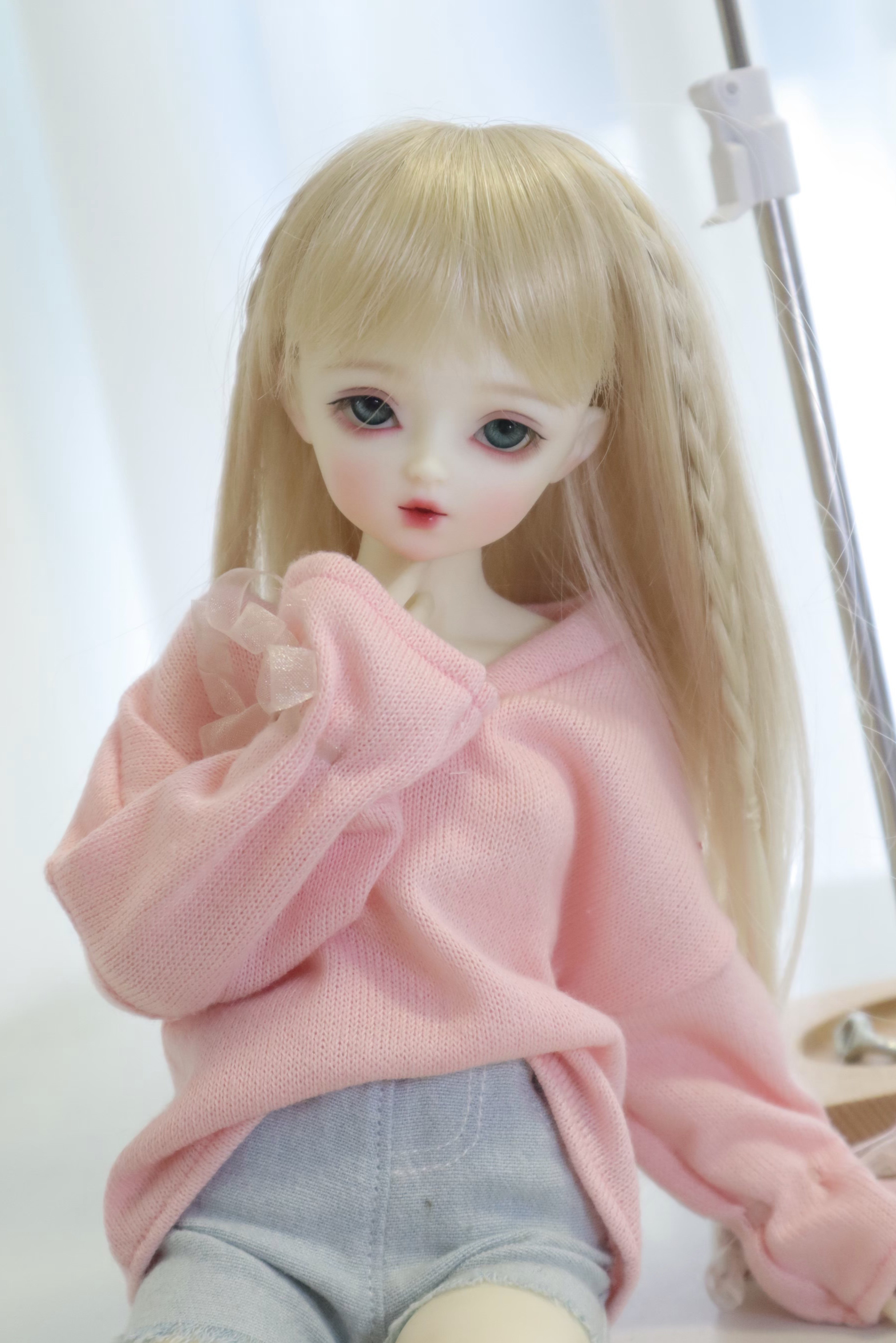 bjd日常袜子蕾丝短裤牛仔毛衣娃衣小布娃ob24bjd娃娃