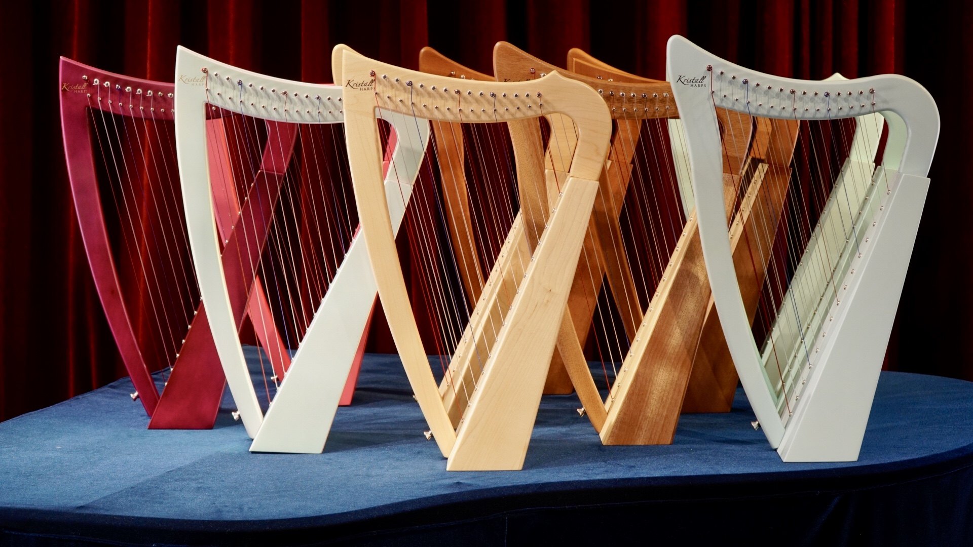 竖琴台湾kristall15普及爱尔兰凯尔特专业乐器杏仁同款竖琴