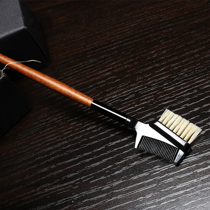 双边可用眉梳 猪鬓毛眉扫 眉毛梳理化妆刷子实用打理彩妆搭配工具