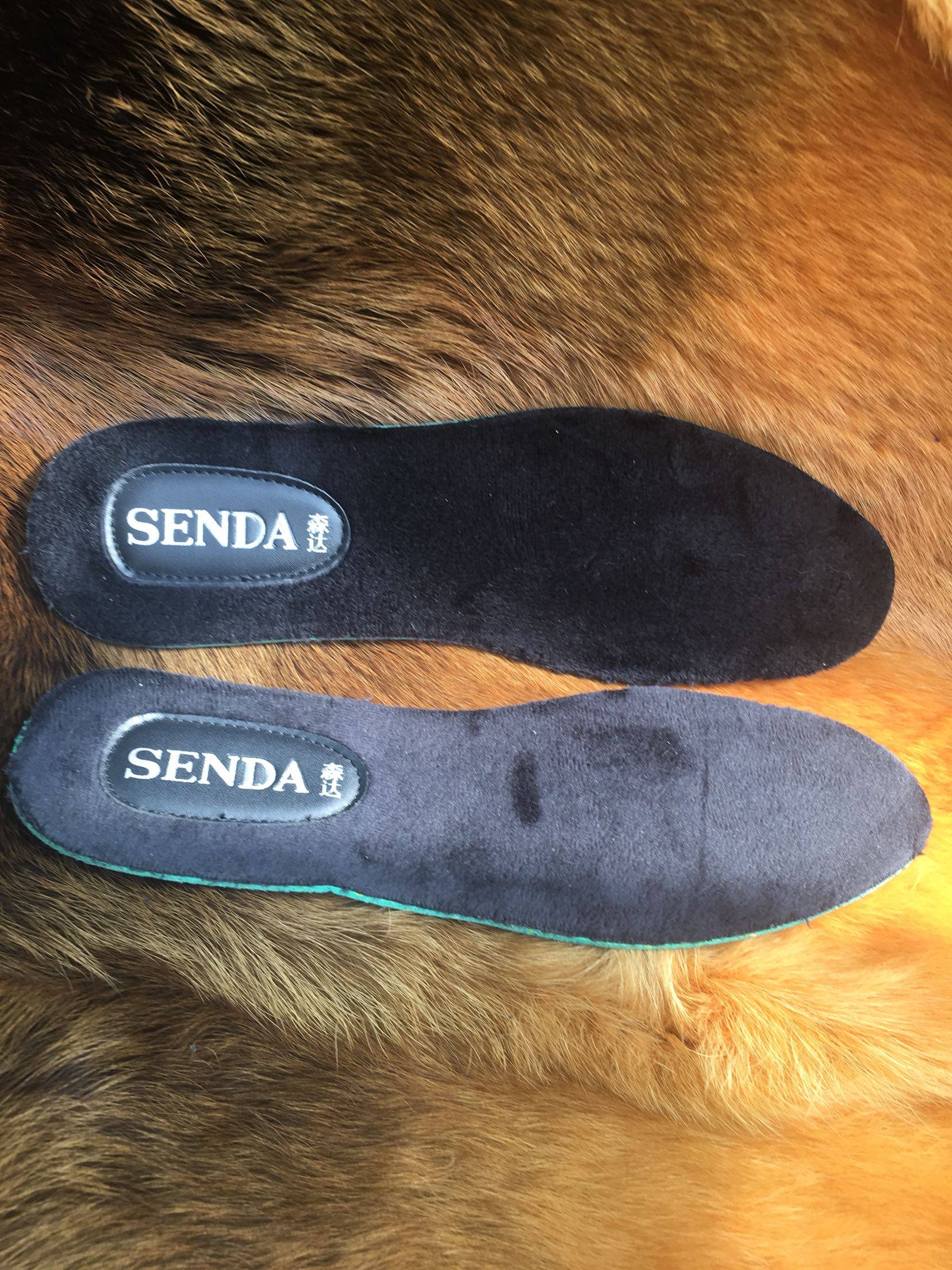 鞋垫森达男鞋男士棉鞋毛毛柔软细腻光滑人造毛鞋垫