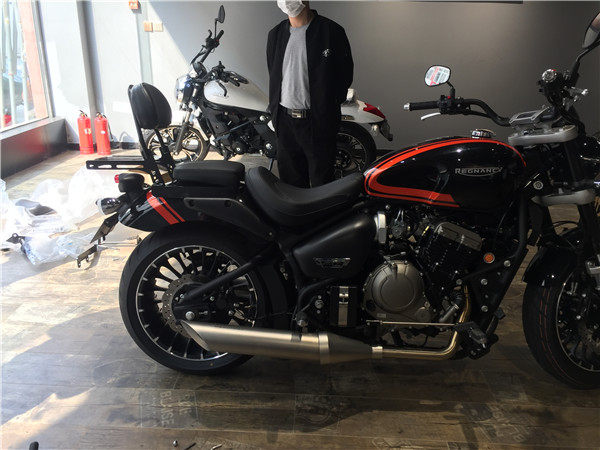 周红边箱适用于雷卡迪rx7摩托车加高靠背组合黑色电镀后货架组合