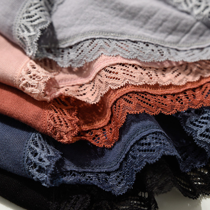 女士平角蕾丝内裤 舒适透气有弹力 无痕舒服 春季新款