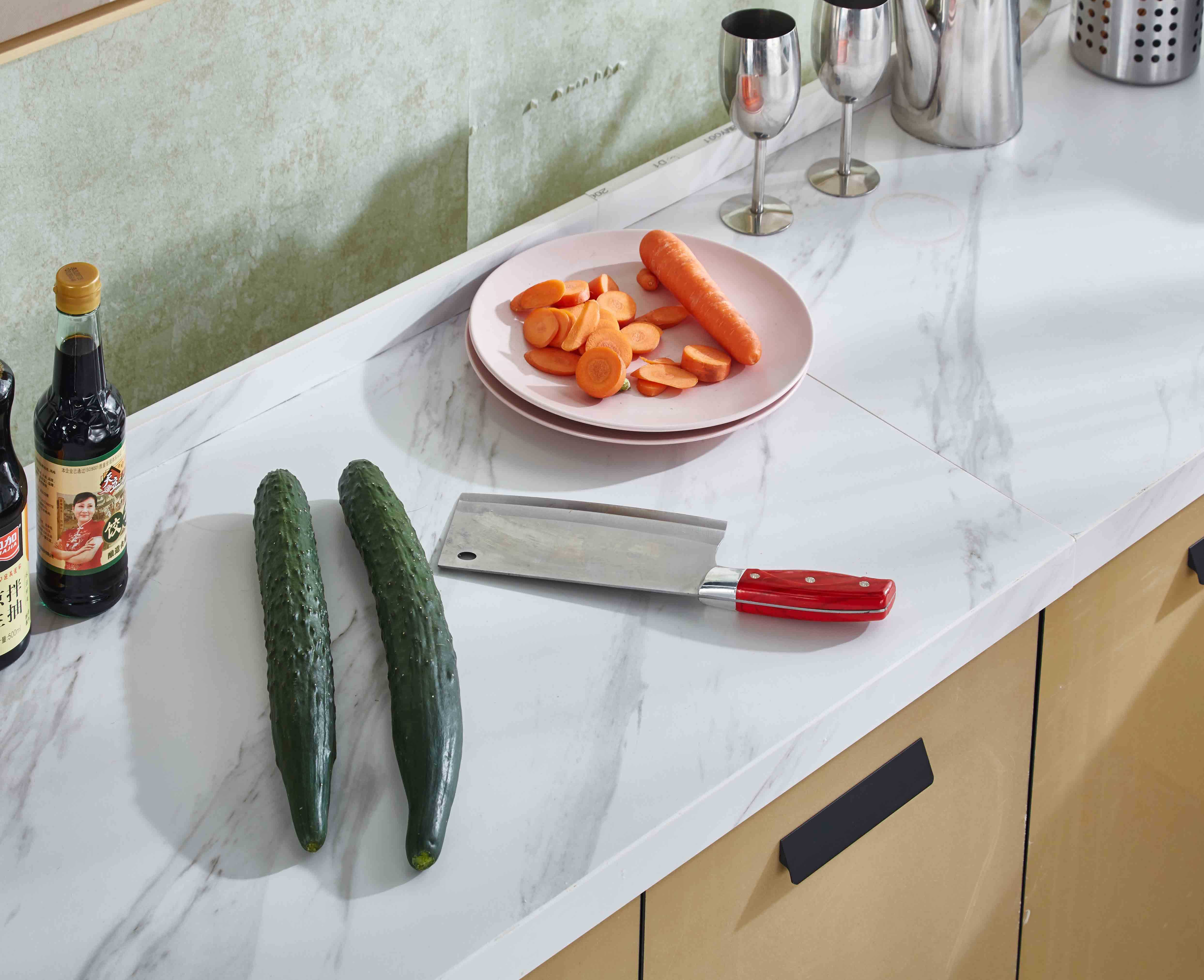 柜子简易橱柜岩板厨房一体灶台储物放碗小厨餐边柜