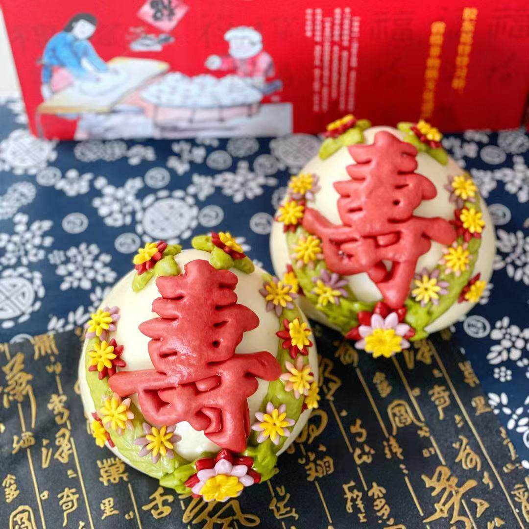 寿包饽饽糕点礼品馒头手工特产山东福包胶东包点