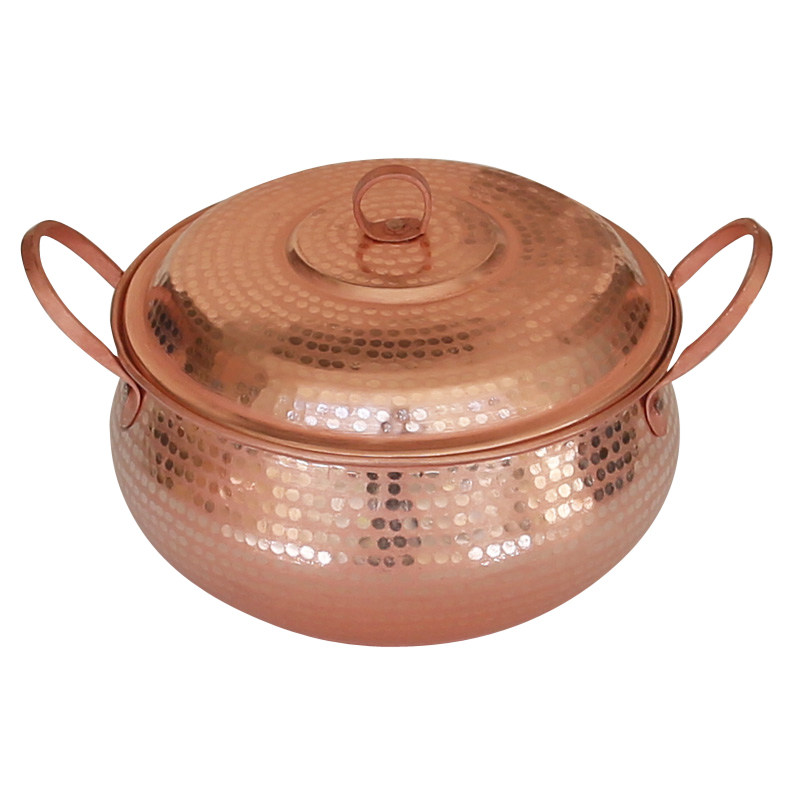 纯铜手工烧锅砂锅加厚紫铜锅煮炖铜锅锅铜汤锅汤锅