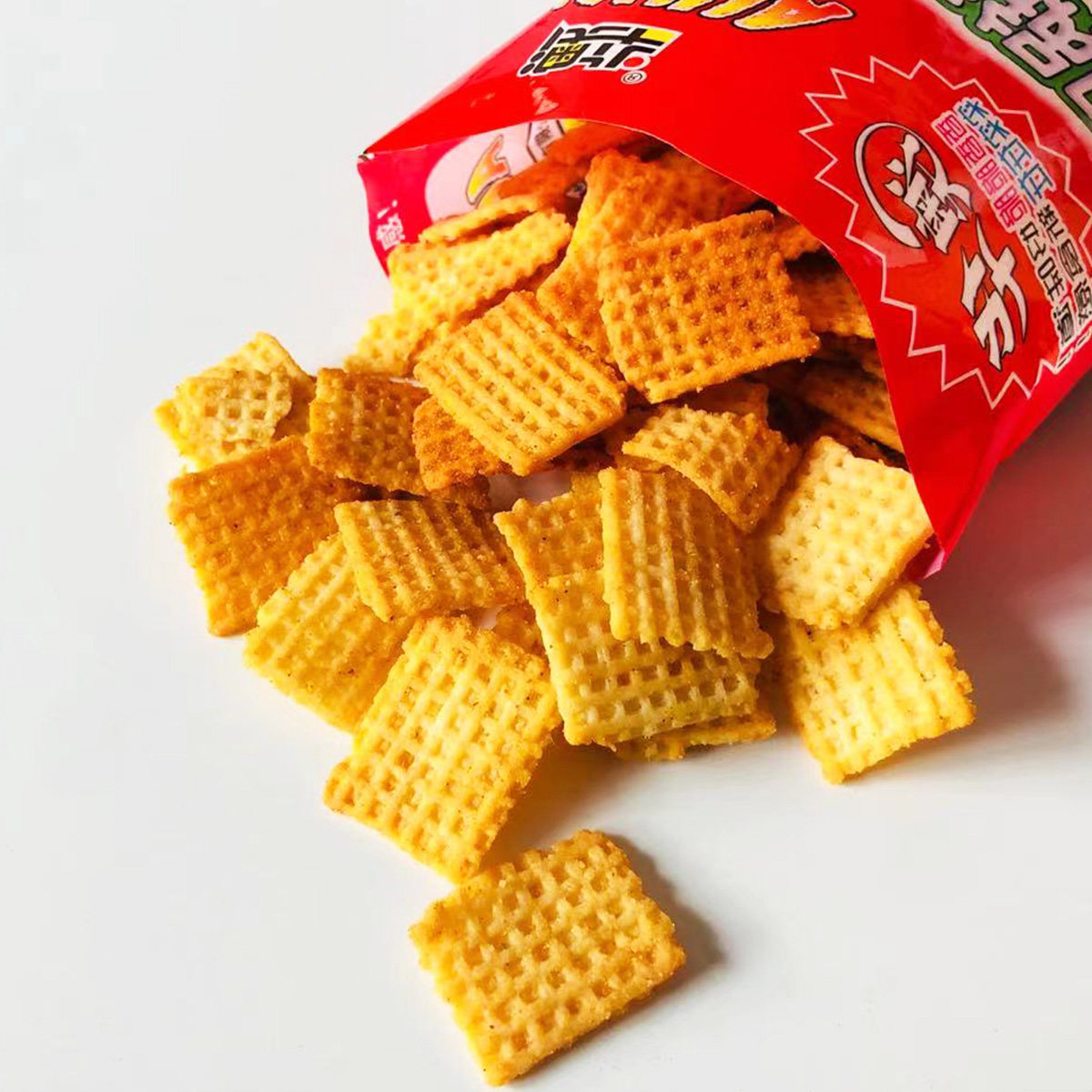 澳华茶点膨化休闲零食怀旧锅巴黄豆网红芥末膨化食品