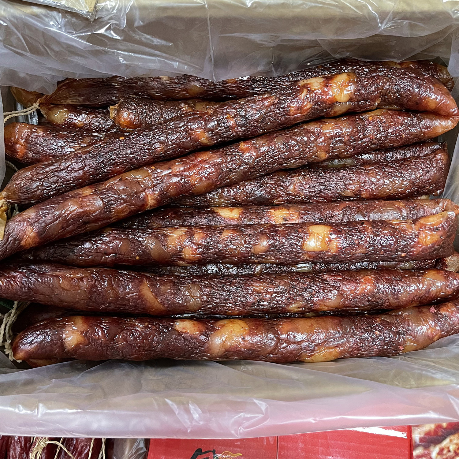 天红川味麻辣5斤10斤整箱烟熏四川香肠猪肉香肠
