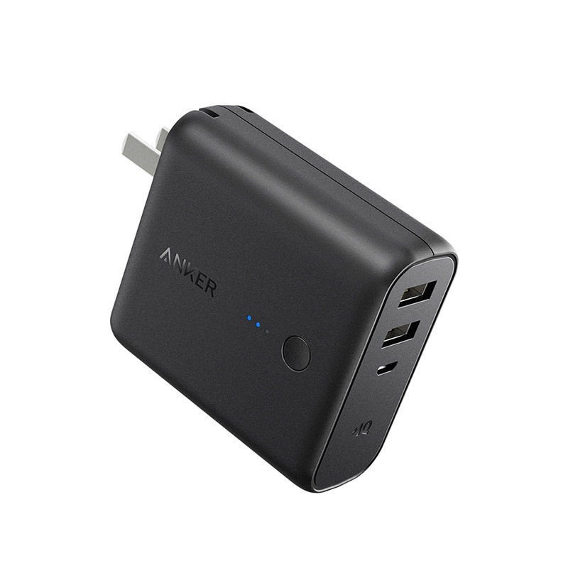 充电anker超级苹果iphonex二合一手机通用三星移动移动电源