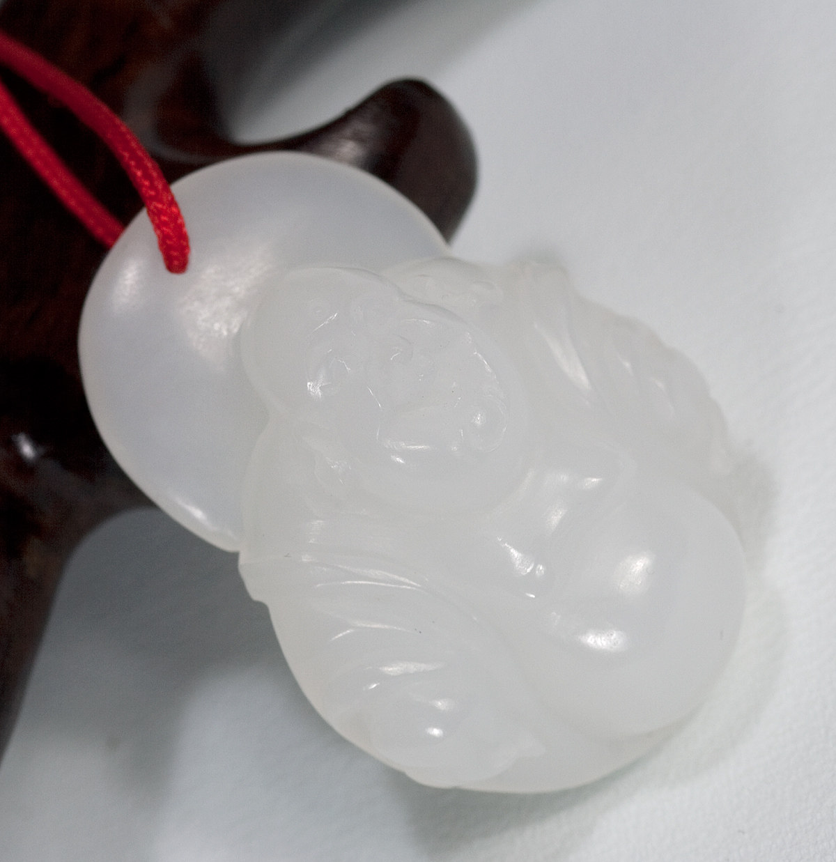 玉佛钰达和田项坠笑佛玉挂弥勒佛玉吊坠大肚颈饰