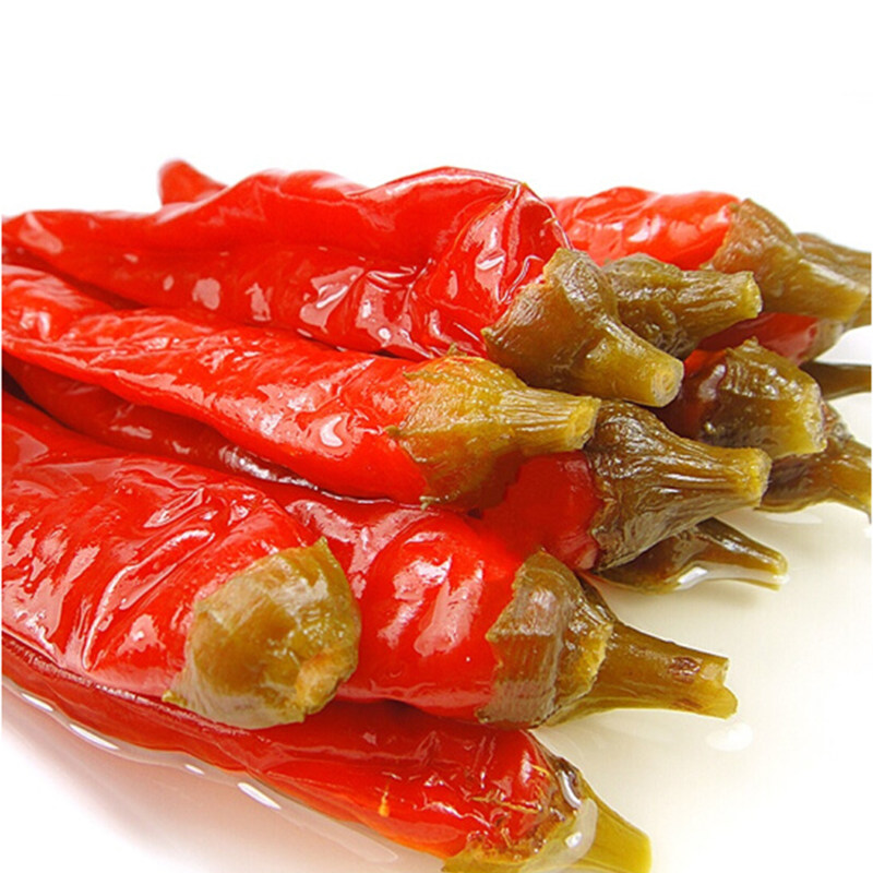 泡菜五件包邮四川正宗特产自制泡辣椒泡二荆条老坛手工发酵散装200g