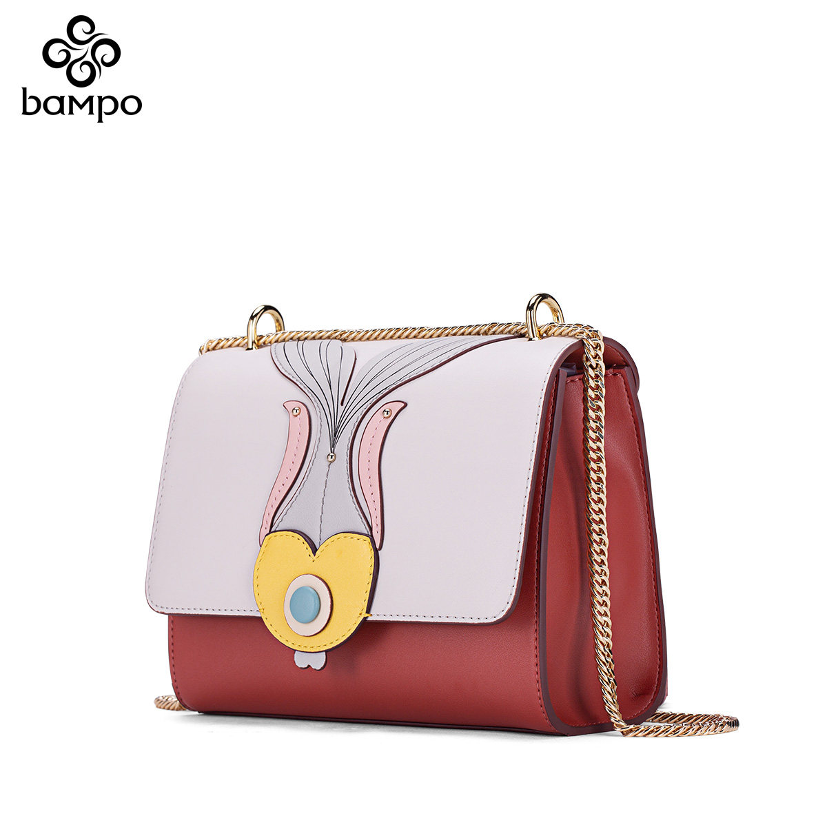 包包女2019新款质感百搭单肩包斜挎包可调节链条小方包  半坡饰族旗舰