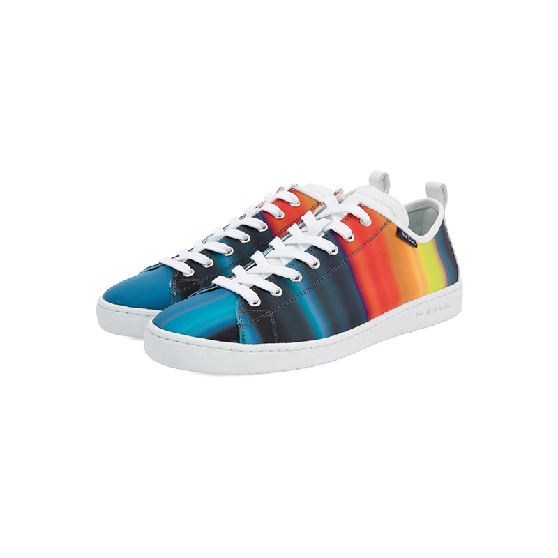 pspaulsmith彩虹色块组合设计时尚休闲男士休闲运动鞋