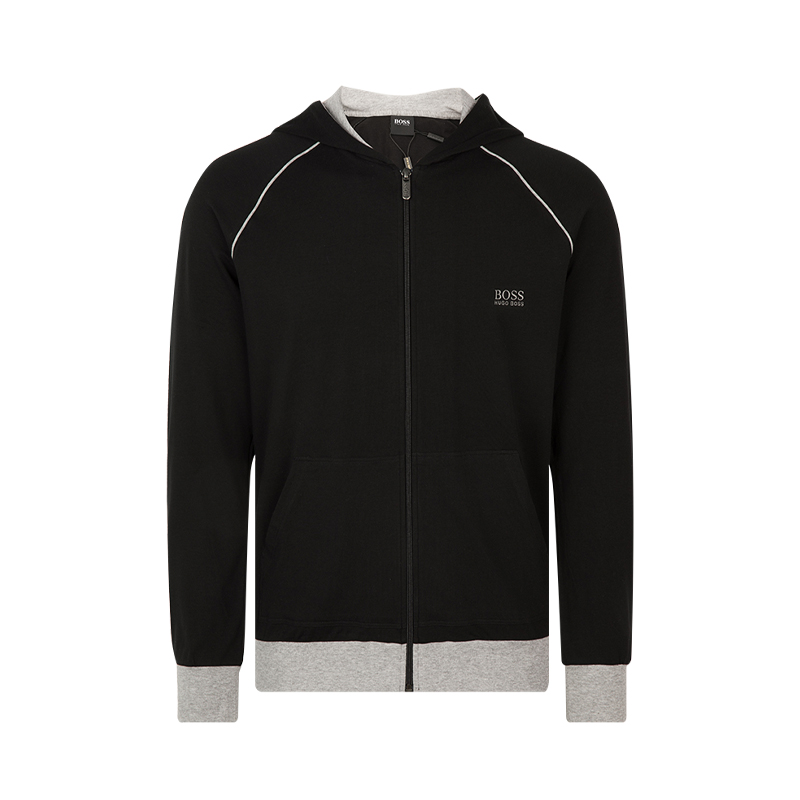 Hugo Boss男士休闲连帽开襟卫衣外套