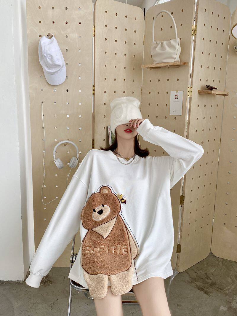 sofitte童趣玩偶系列小熊卡通卫衣男女女同300199卫衣