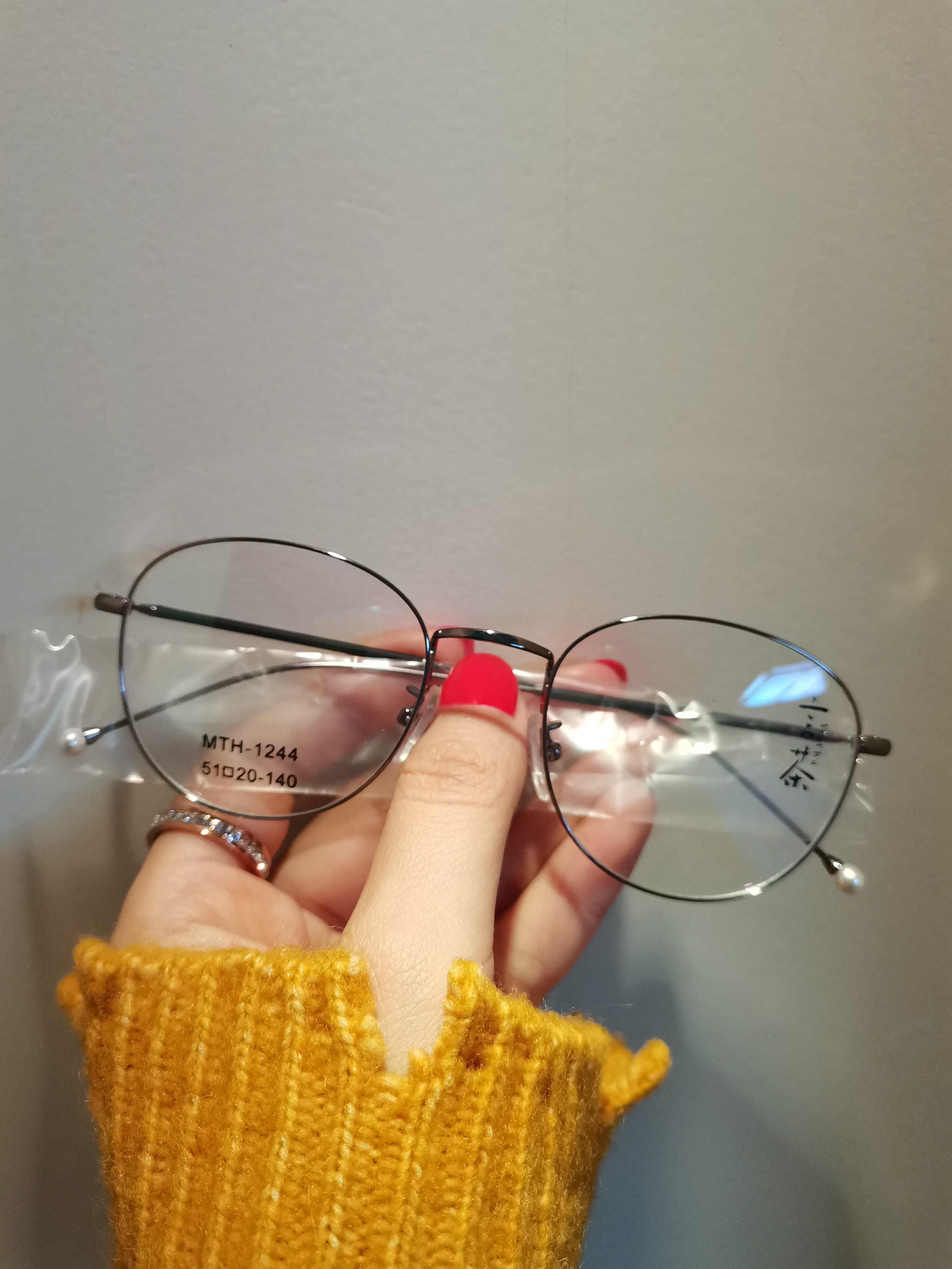 时尚金属言茶正品眼镜架可配度数蓝光mth1244眼镜架