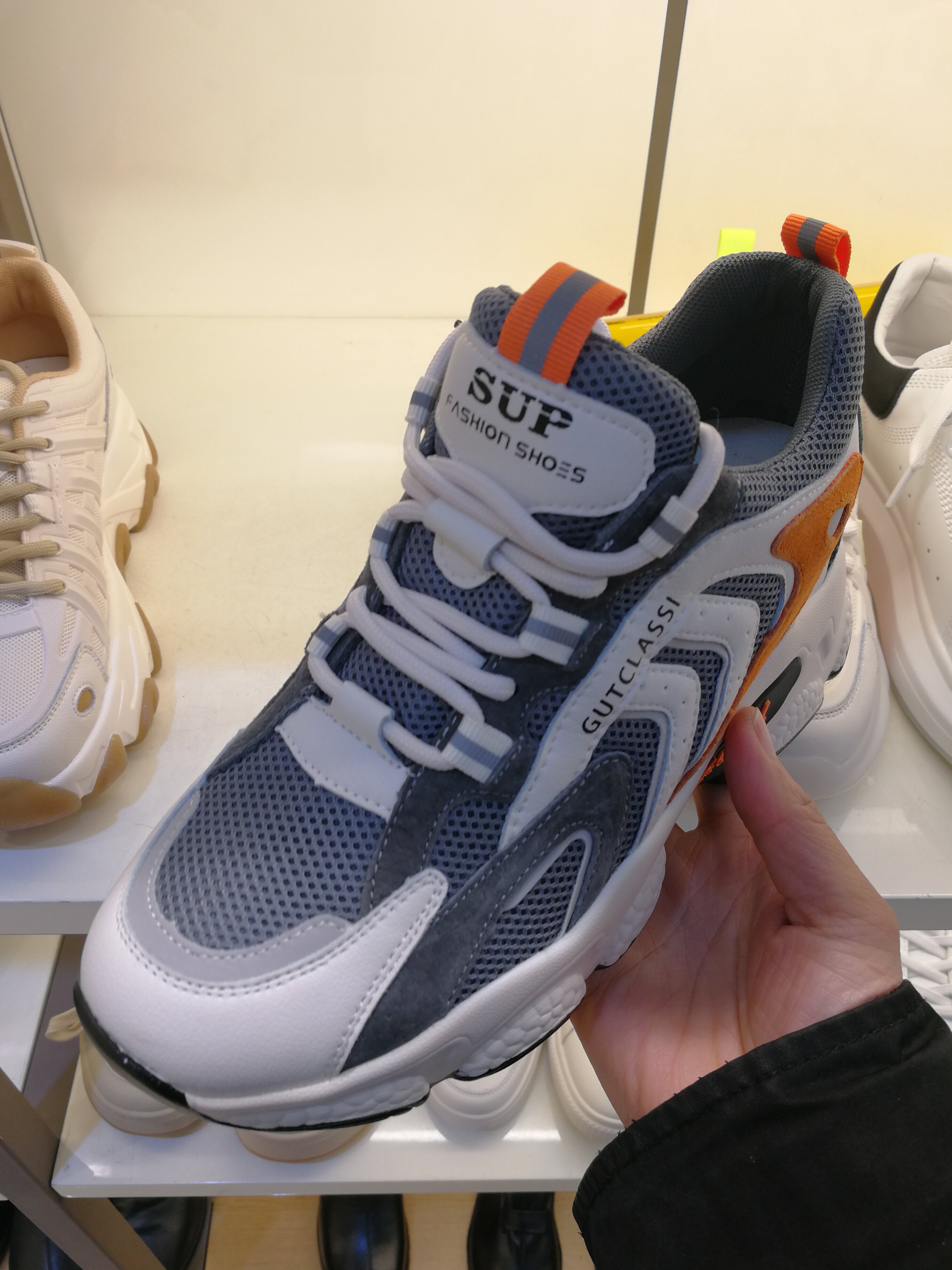 日泰正品女鞋2021春秋新款厚底内增运动老爹单鞋