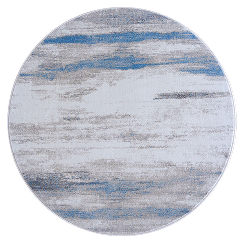 新中式抽象床边卧室茶几客厅个性地毯圆形轻奢地毯