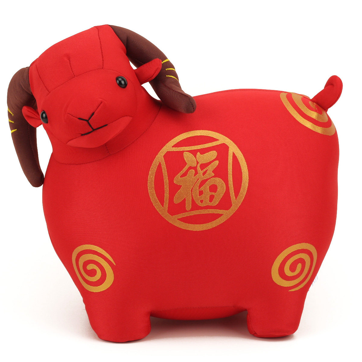 福羊吉祥小绵羊公仔羊年吉祥物粒子填充毛绒玩具毛绒布艺类玩具