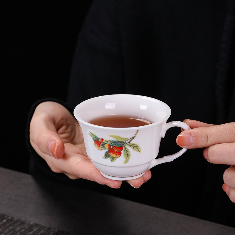 茶具陶瓷功夫功夫茶家用过滤茶壶有耳茶杯茶盘功夫茶具