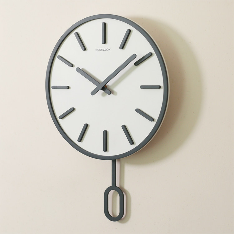 北欧简约风格个性创意时尚摇摆挂钟客厅卧室挂钟