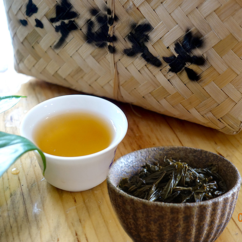 安化湖南六步溪荒山茶特级天尖竹篓一级散茶安化黑茶