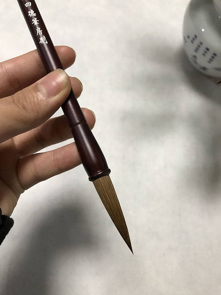 毛笔上等狼毫楷行大号口径09出锋精选黄鼠狼保证质量文房四宝