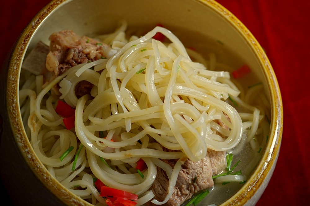 麻城鱼面湖北黄冈大别山麻城土特产夫子河鱼面500g垂鱼纯手工捶鱼