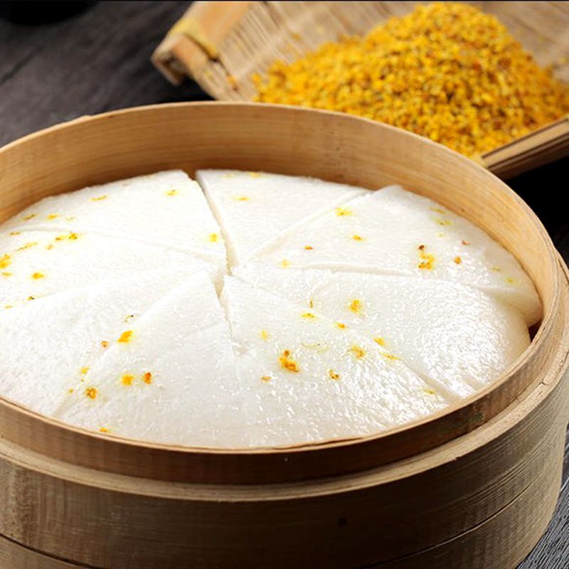 米糕东泉白糖桂花速冻糕点营养小吃吃米发糕传统中式糕点