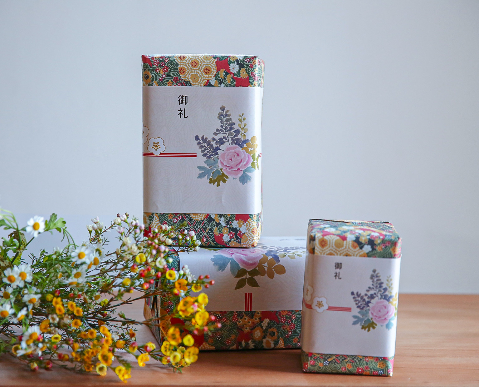 日式包装礼品包装贺卡和风礼盒服务不单单独出售贺卡