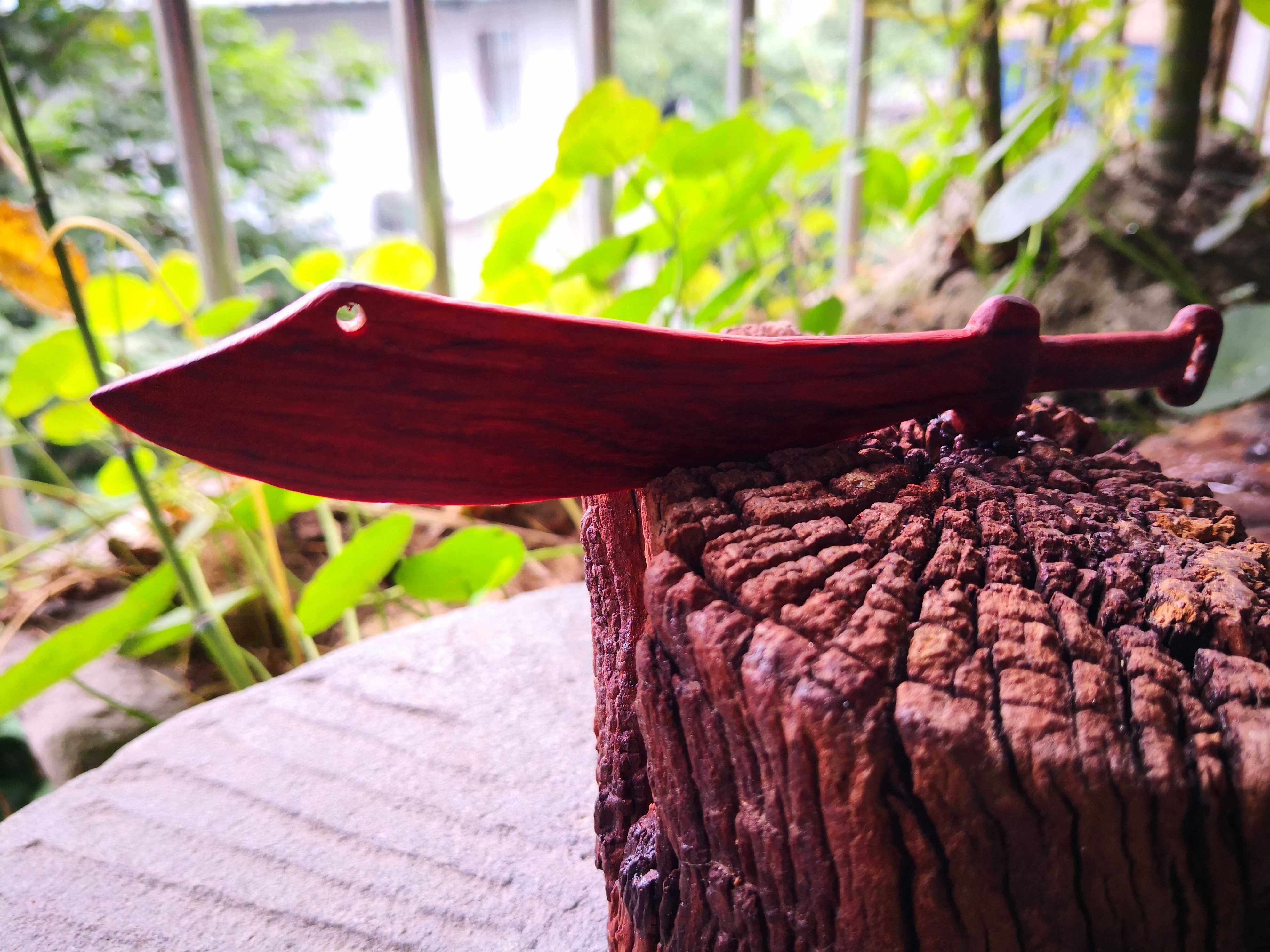 小叶紫檀茶刀印度大刀木雕雕刀手工茶具茶器手串