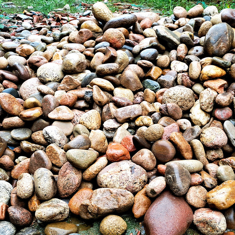 溪流鱼缸天然石头流沙造景底砂原生南美三湖造景