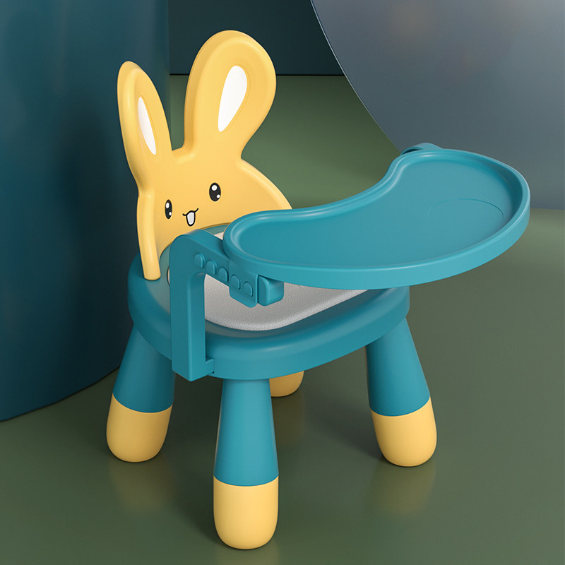 宝宝餐椅可爱卡通吃饭小凳子儿童家用加厚塑料板凳矮凳叫叫靠背椅