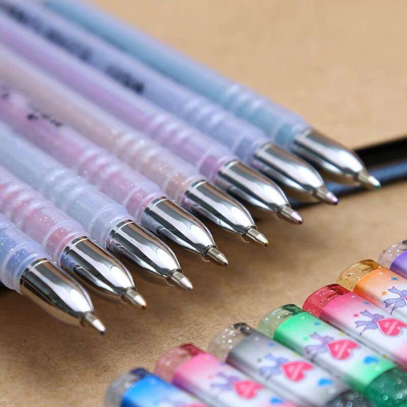 晨光gp1311闪光光笔8色珠光星星点点彩色中性笔荧光笔荧光笔