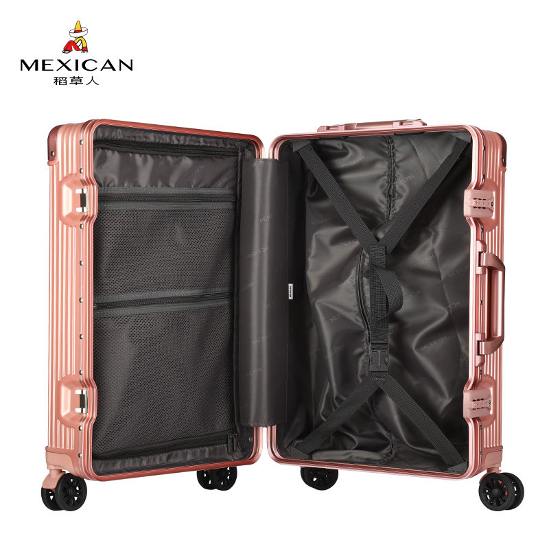 稻草人行李箱小20寸拉杆箱女皮箱子24寸万向轮登机箱旅行密码箱男