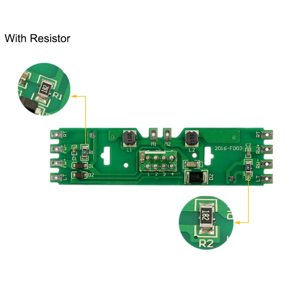 外贸HO电动火车电路板IC 1/87百万城火车改装通用PCB板升级版配件 - 图1