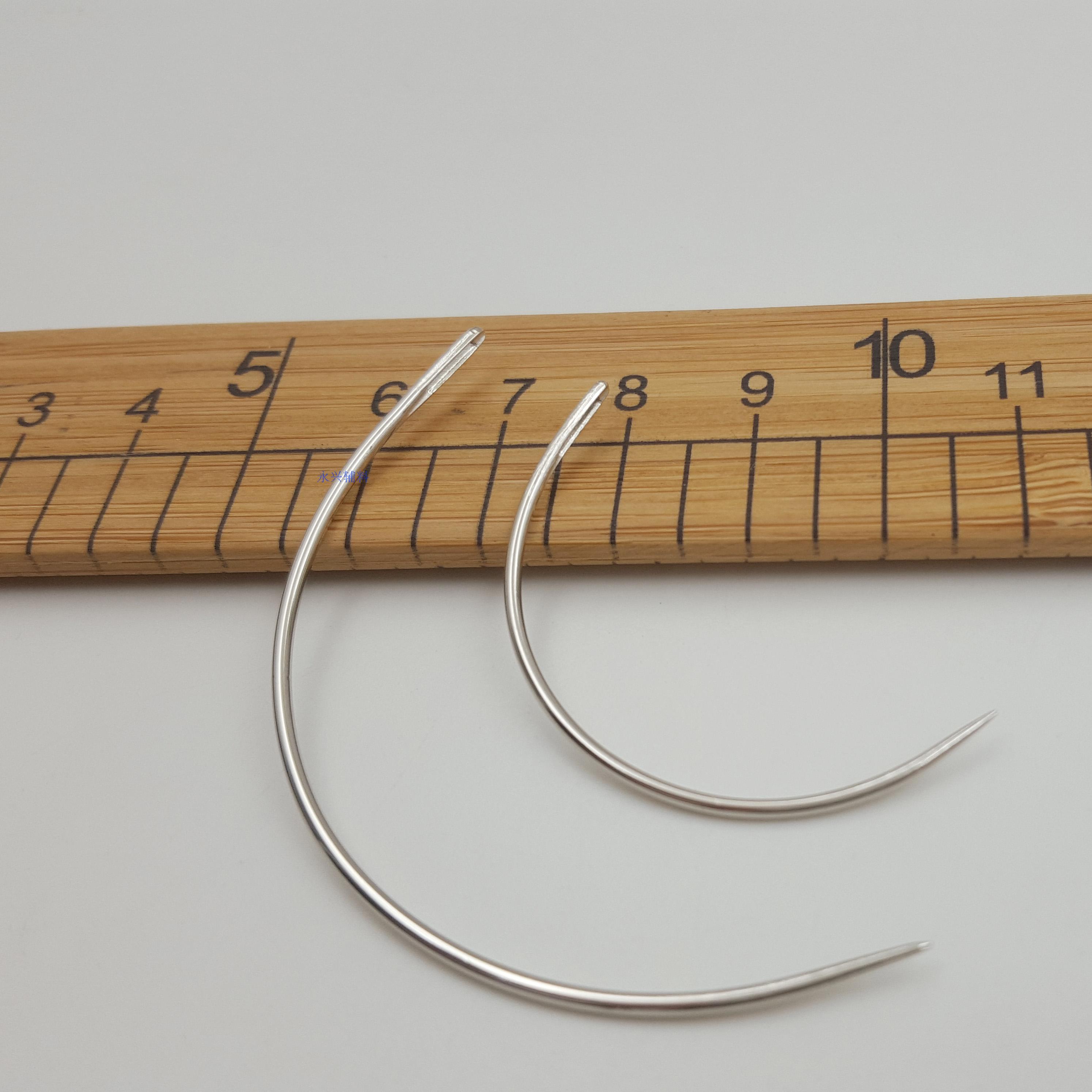 大孔手工皮革弯针特殊用于鞋底转弯处地毯沙发针